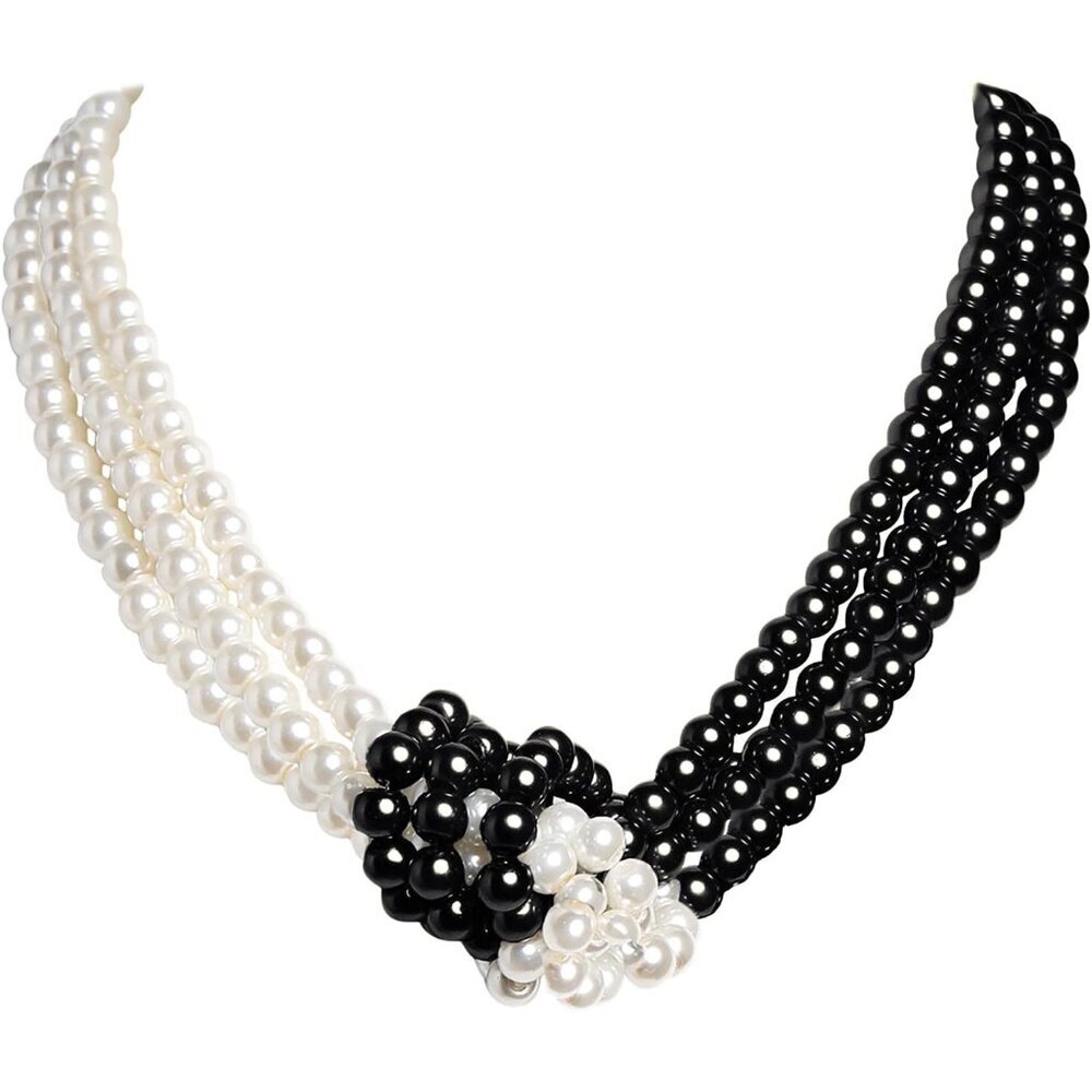 1920s Imitation Pearls Necklace 20s Gatsby Flapper Vintage Accessories
